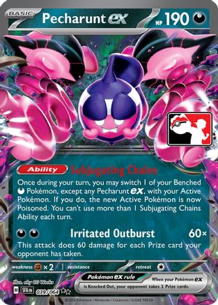 Pecharunt ex 039 - Holofoil Prize Pack Series Cards - Double Rare
