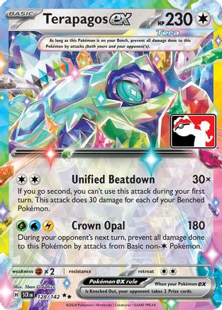 Terapagos ex 128/142 - Holofoil Prize Pack Series Cards - Double Rare