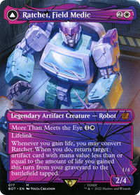 Ratchet, Field Medic (Shattered Glass) (BOT-017) - Transformers: (convertdfc, shatteredglass) (Borderless)