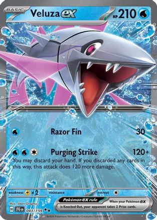 Veluza ex 043 - Holofoil SV09 Journey Together - Double Rare