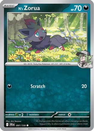N's Zorua 097 SV09 Journey Together - Common