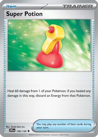 Super Potion 158 - Reverse Holofoil SV09 Journey Together - Uncommon