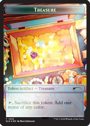 Treasure Token (1432) (Rainbow Foil) (SLD-1432) - Secret Lair Drop Series Foil