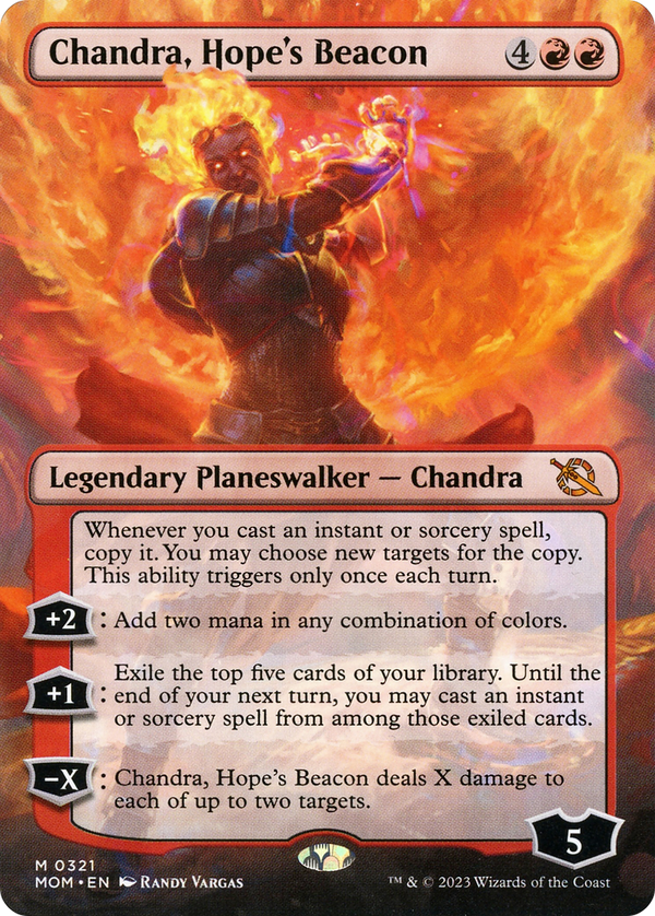Chandra, Hope's Beacon (Borderless) (MOM-321) - March of the Machine