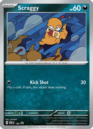 Scraggy 186 - Holofoil SV Scarlet & Violet Promo Cards - Promo