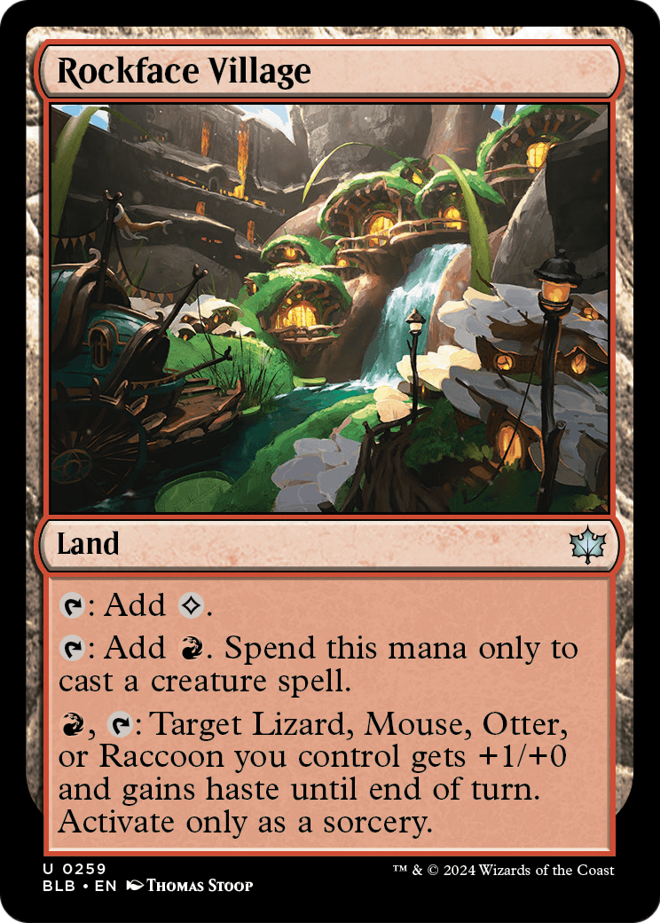 Rockface Village (BLB-259) - Bloomburrow Foil
