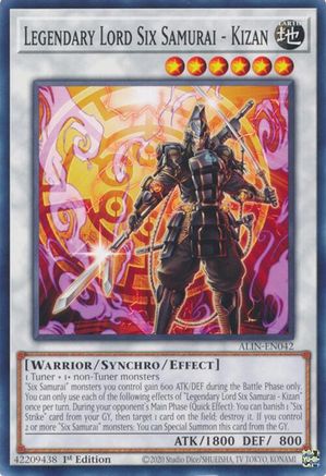 Legendary Lord Six Samurai - Kizan (ALIN-EN042) - Alliance Insight 1st Edition