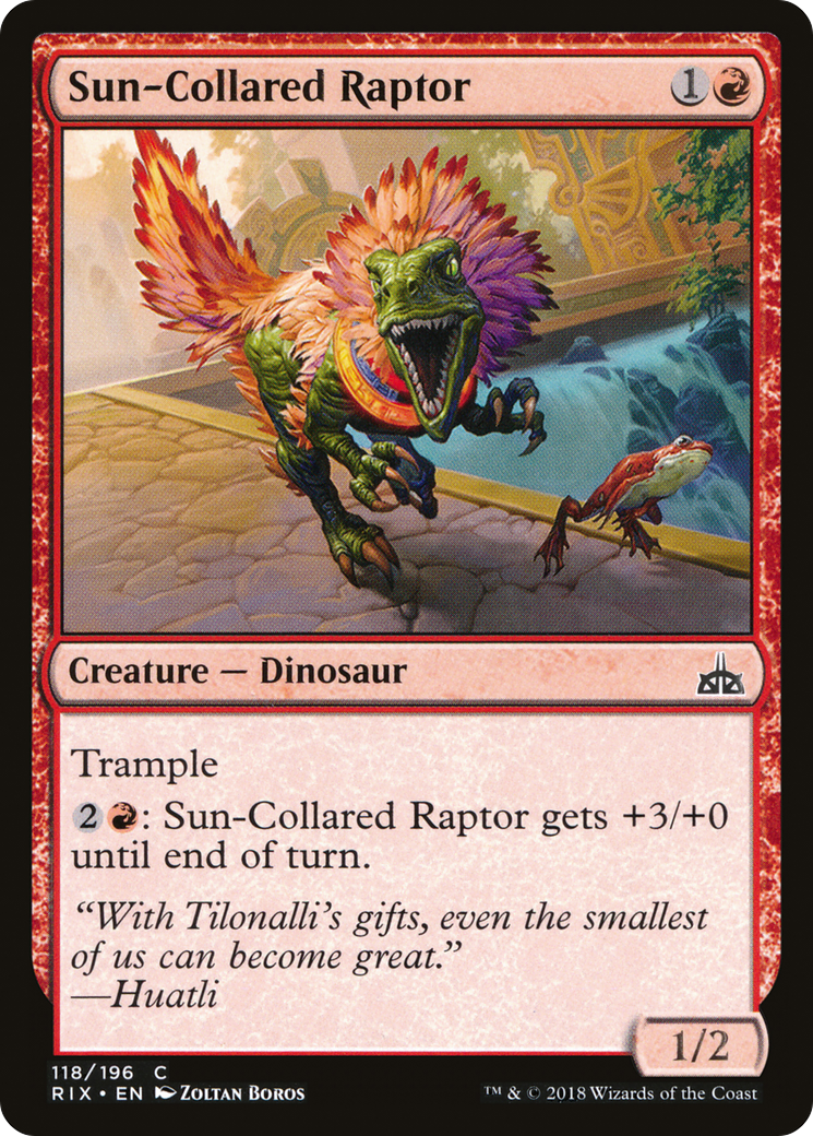 Sun-Collared Raptor (RIX-118) - Rivals of Ixalan Foil