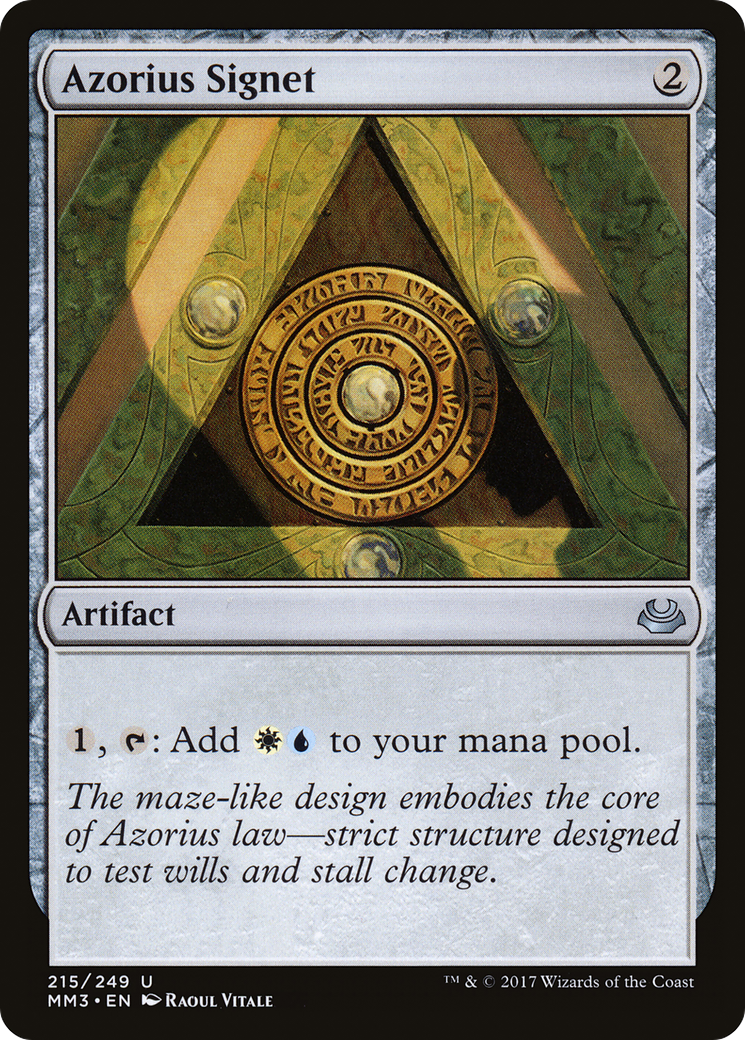 Azorius Signet (MM3-215) - Modern Masters 2017