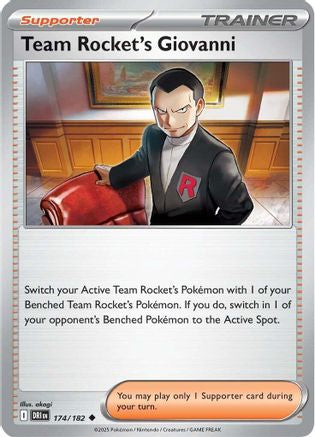 Team Rocket's Giovanni 174 SV10 Destined Rivals - Uncommon