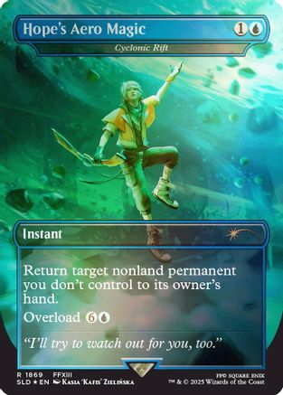 Hope's Aero Magic - Cyclonic Rift (Rainbow Foil) (SLD-1869) - Secret Lair Drop Series Foil