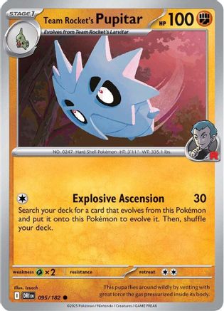 Team Rocket's Pupitar 095 SV10 Destined Rivals - Common