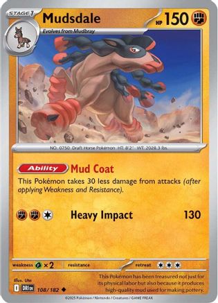 Mudsdale 108 SV10 Destined Rivals - Uncommon