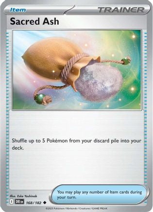 Sacred Ash 168 - Reverse Holofoil SV10 Destined Rivals - Uncommon