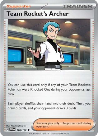 Team Rocket's Archer 170/182 SV10 Destined Rivals - Uncommon