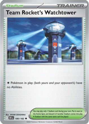 Team Rocket's Watchtower 180 SV10 Destined Rivals - Uncommon