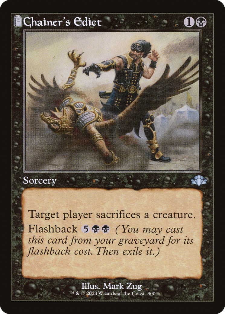 Chainer's Edict (Retro Frame) (DMR-300) - Dominaria Remastered: (tombstone) Foil