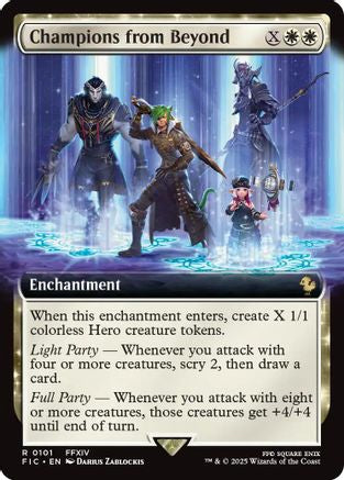 Champions from Beyond (Extended Art) (FIC-101) - Commander: FINAL FANTASY Foil