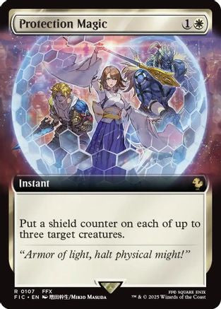 Protection Magic (Extended Art) (FIC-107) - Commander: FINAL FANTASY Foil