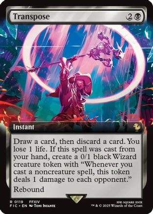 Transpose (Extended Art) (FIC-119) - Commander: FINAL FANTASY Foil