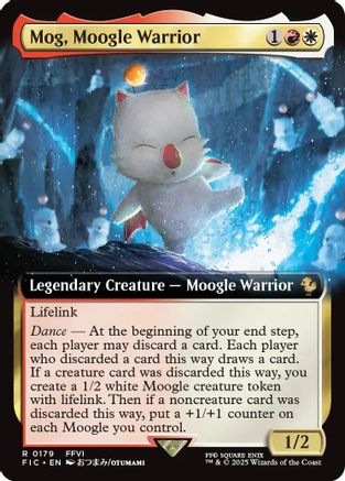 Mog, Moogle Warrior (Extended Art) (FIC-179) - Commander: FINAL FANTASY