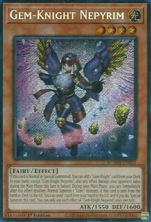 Gem-Knight Nepyrim (BLMM-EN021) - Battles of Legend: Monster Mayhem 1st Edition