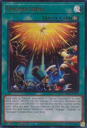 Onomatopia (BLMM-EN163) - Battles of Legend: Monster Mayhem 1st Edition