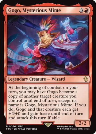 Gogo, Mysterious Mime (Surge Foil) (FIC-056) - Commander: FINAL FANTASY Foil
