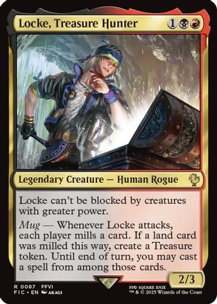Locke, Treasure Hunter (Surge Foil) (FIC-087) - Commander: FINAL FANTASY Foil