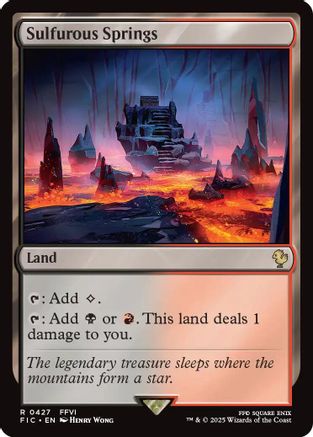 Sulfurous Springs (Surge Foil) (FIC-427) - Commander: FINAL FANTASY Foil