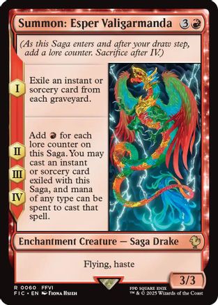 Summon: Esper Valigarmanda (Surge Foil) (FIC-060) - Commander: FINAL FANTASY Foil