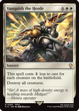 Vanquish the Horde (Surge Foil) (FIC-260) - Commander: FINAL FANTASY Foil