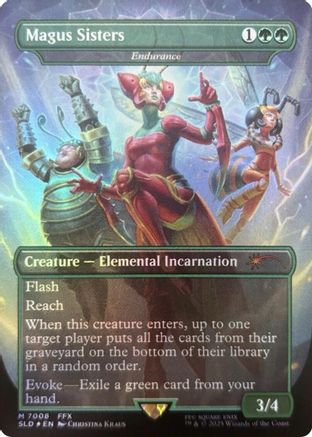 Magus Sisters - Endurance (Rainbow Foil) (SLD-7008) - Secret Lair Drop Series Foil