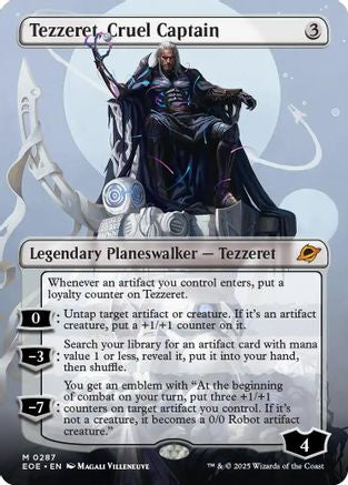 Tezzeret, Cruel Captain (Borderless) (EOE-287) - Edge of Eternities
