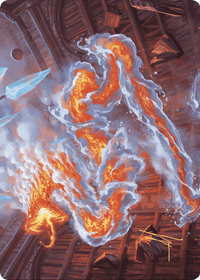 Scalding Viper // Scalding Viper (AWOE-041) - Wilds of Eldraine Art Series (Borderless) Foil