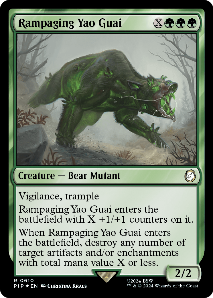 Rampaging Yao Guai (Surge Foil) (PIP-610) - Fallout Foil