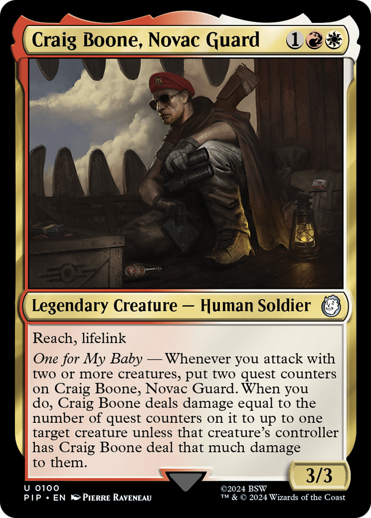 Craig Boone, Novac Guard (PIP-100) - Fallout Foil