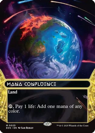 Mana Confluence (0025) (Borderless) (EOS-025) - Edge of Eternities: Stellar Sights Foil