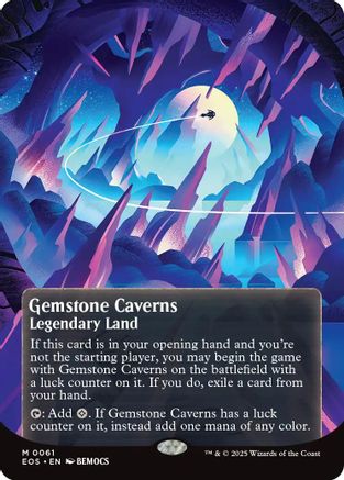 Gemstone Caverns (0061) (Borderless) (EOS-061) - Edge of Eternities: Stellar Sights