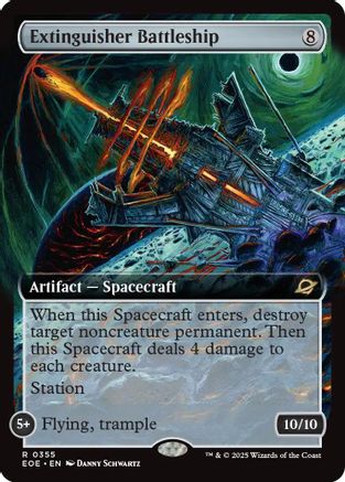 Extinguisher Battleship (Extended Art) (EOE-355) - Edge of Eternities Foil