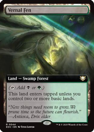 Vernal Fen (Extended Art) (EOC-044) - Commander: Edge of Eternities
