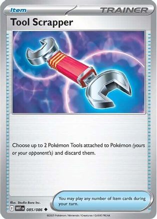 Tool Scrapper 085 - Reverse Holofoil SV White Flare - Uncommon