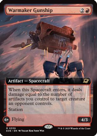 Warmaker Gunship (Extended Art) (EOE-339) - Edge of Eternities Foil