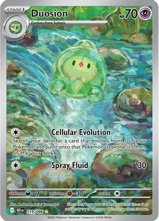 Duosion 119/086 - Holofoil SV Black Bolt - Illustration Rare