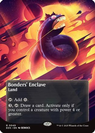 Bonders' Enclave (0049) (Borderless) (EOS-049) - Edge of Eternities: Stellar Sights Foil