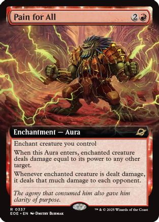 Pain for All (Extended Art) (EOE-337) - Edge of Eternities Foil