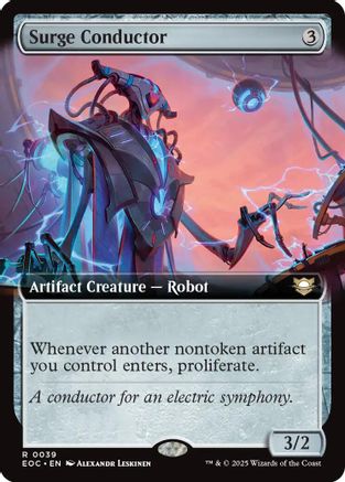 Surge Conductor (Extended Art) (EOC-039) - Commander: Edge of Eternities
