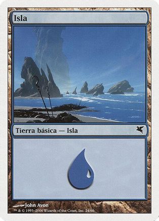 Island (Spanish) - "Isla" (H24) (PSAL-H24) - Magic Encyclopedia 2005 (Salvat/Hachette)