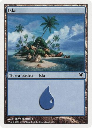 Island (Spanish) - "Isla" (G24) (PSAL-G24) - Magic Encyclopedia 2005 (Salvat/Hachette)