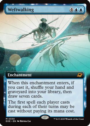 Weftwalking (Extended Art) (EOE-330) - Edge of Eternities